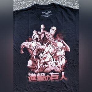 2018 Attack on Titan 2 Manga Anime Print T-Shirt (M)